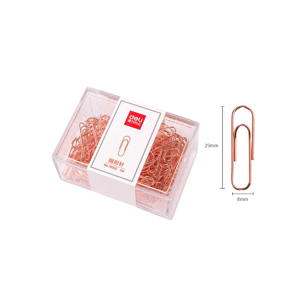 DELI ΣΥΝΔΕΤΗΡΑΣ 160 ΤΕΜΑΧΙΑ Νο3 29mm ΡΟΖ ΧΑΛΚΟΥ