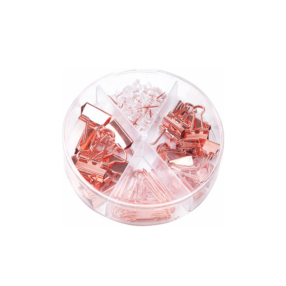 DELI ΠΙΑΣΤΡΑ/ΚΑΡΦΙΤΣΑ/ΣΥΝΔΕΤΗΡΑΣ 100x100x27mm ΡΟΖ ΧΡΥΣΟ