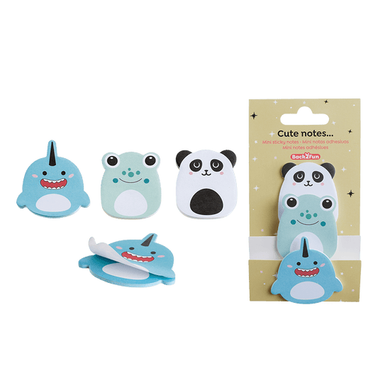 BACK2FUN ΧΑΡΤΙ ΣΗΜΕΙΩΣΕΩΝ ΑΥΤΟΚΟΛΛΗΤΟ MINI BLISTER 3 ΤΕΜΑΧΙΑ 60 ΦΥΛΛΑ 80gsm CUTE HAPPY