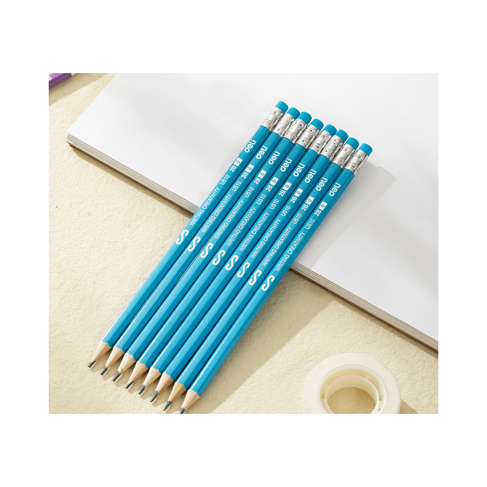 DELI ΜΟΛΥΒΙ ΕΞΑΓΩΝΙΚΟ ΜΕ ΓΟΜΑ 2B BLISTER SCRIBE ΑΣΣΟΡΤΙ 12 ΤΕΜΑΧΙΑ