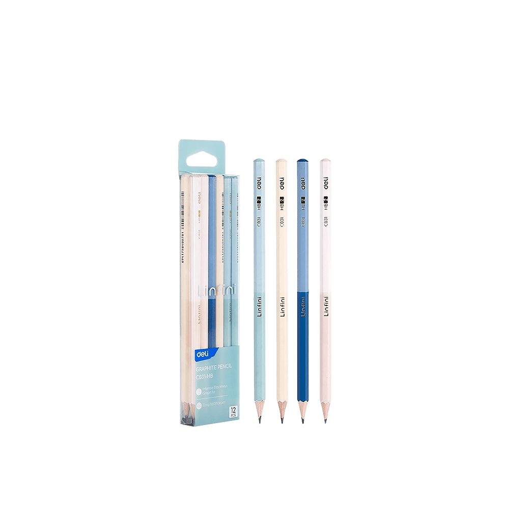 DELI ΜΟΛΥΒΙ ΕΞΑΓΩΝΙΚΟ HB BLISTER LINFINI ΑΣΣΟΡΤΙ 12 ΤΕΜΑΧΙΑ