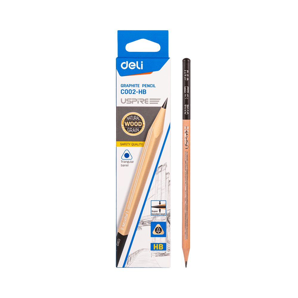DELI ΜΟΛΥΒΙ ΤΡΙΓΩΝΙΚΟ HB USPIRE 12 ΤΕΜΑΧΙΑ
