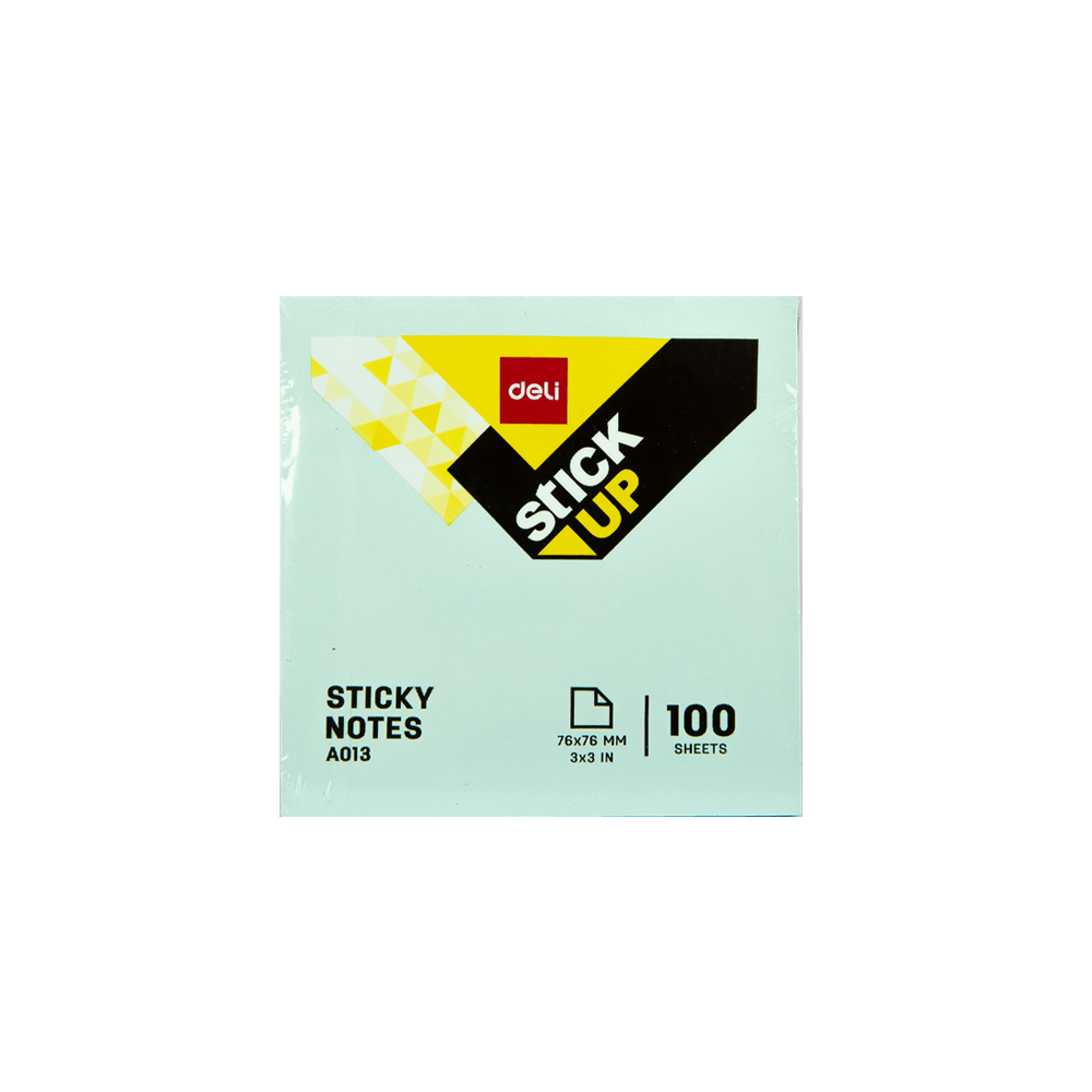 DELI ΧΑΡΤΙΑ ΣΗΜΕΙΩΣΕΩΝ ΑΥΤΟΚΟΛΛΗΤΑ 100 ΦΥΛΛΑ 76x76mm STICKUP ΑΣΣΟΡΤΙ 4 ΧΡΩΜΑΤΑ (1 τεμάχιο)