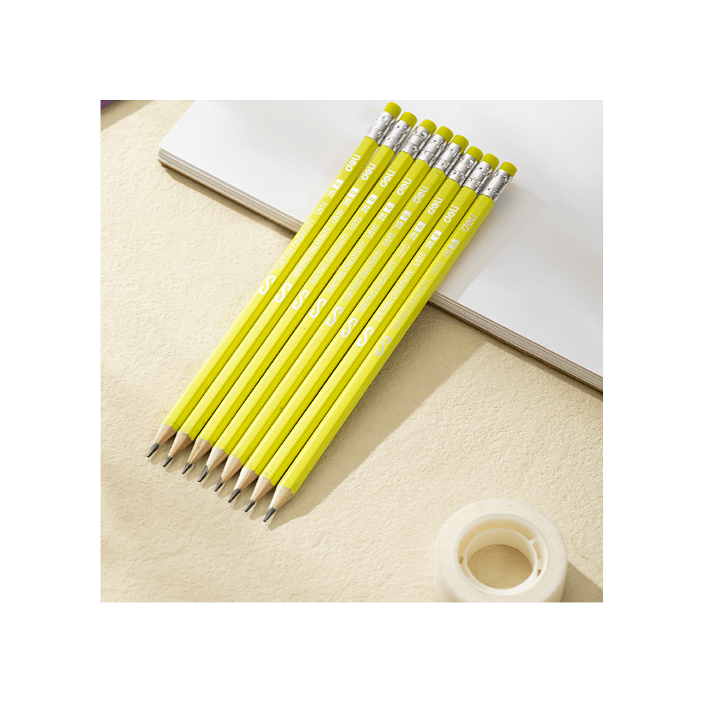 DELI ΜΟΛΥΒΙ ΕΞΑΓΩΝΙΚΟ ΜΕ ΓΟΜΑ 2B BLISTER SCRIBE ΑΣΣΟΡΤΙ 12 ΤΕΜΑΧΙΑ