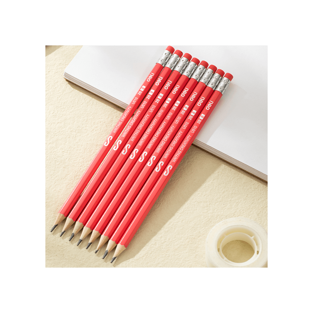 DELI ΜΟΛΥΒΙ ΕΞΑΓΩΝΙΚΟ ΜΕ ΓΟΜΑ 2B BLISTER SCRIBE ΑΣΣΟΡΤΙ 12 ΤΕΜΑΧΙΑ