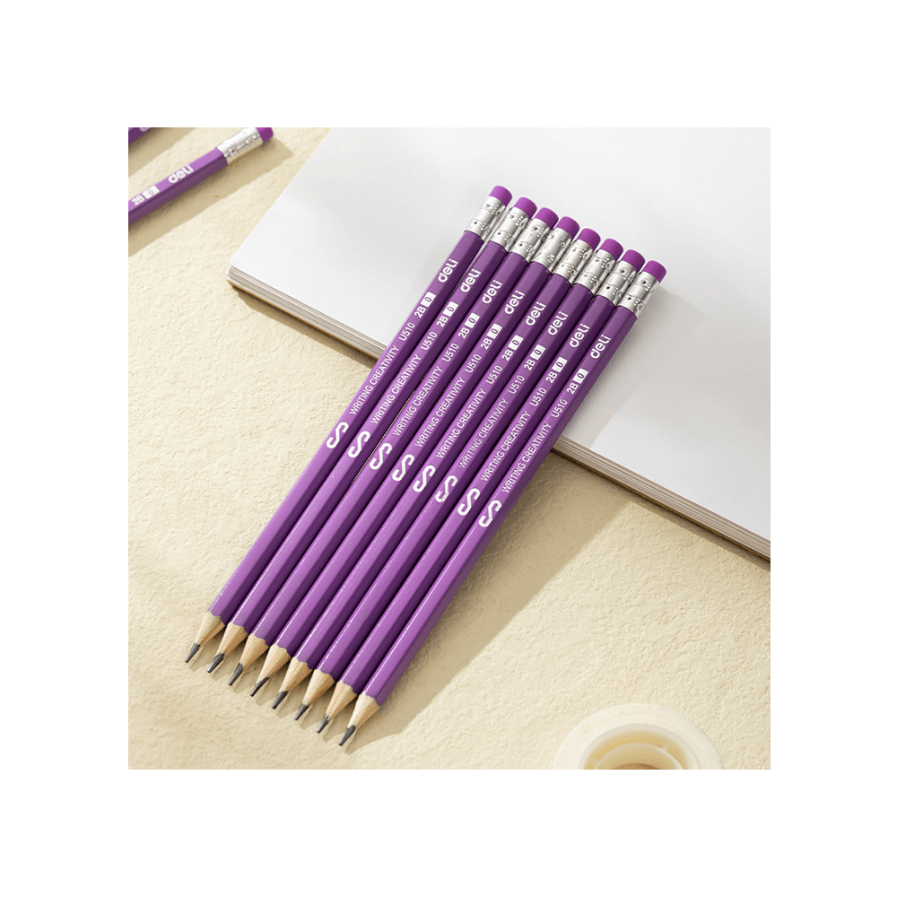 DELI ΜΟΛΥΒΙ ΕΞΑΓΩΝΙΚΟ ΜΕ ΓΟΜΑ 2B BLISTER SCRIBE ΑΣΣΟΡΤΙ 12 ΤΕΜΑΧΙΑ