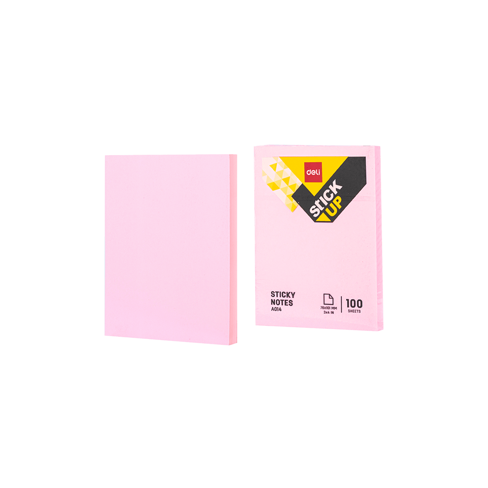 DELI ΧΑΡΤΙΑ ΣΗΜΕΙΩΣΕΩΝ ΑΥΤΟΚΟΛΛΗΤΑ 100 ΦΥΛΛΑ 76x101mm STICK UP ΑΣΣΟΡΤΙ (1 τεμάχιο)